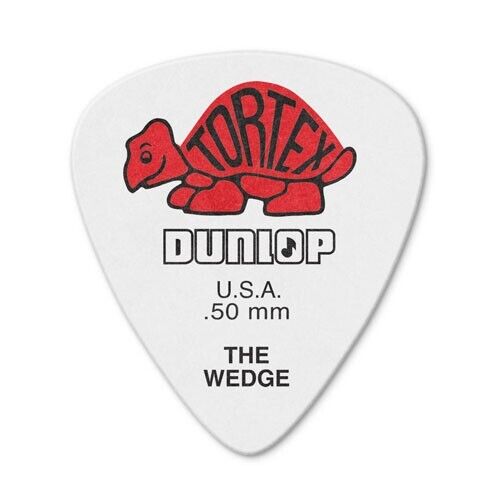 6 Dunlop Tortex, Wedge Picks -  .50mm