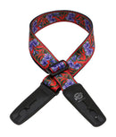 Lock-It 2" Guitar Strap - Bob Masse Series, Purple Flowers