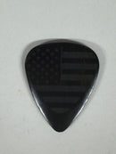 Timber Tones Flag Tone Guitar Pick Stars and Stripe-African Ebony-Single Pick