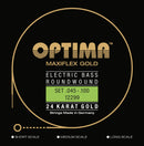 Optima MAXIFLEX 24K GOLD 4 String Bass String regular light .045-.100 Long Scale
