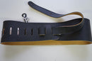 Perris Leather 3 1/2" Garment Leather Guitar Strap Black P35DX-2154