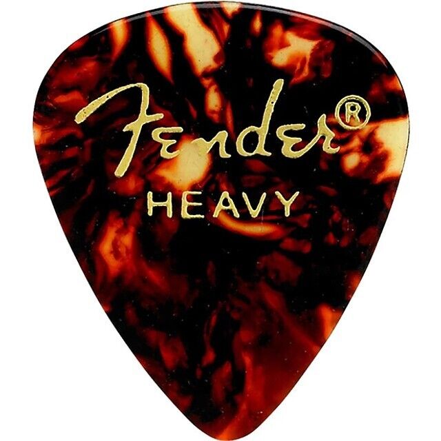 12 Pack of Fender Heavy Shell Picks - 351HS