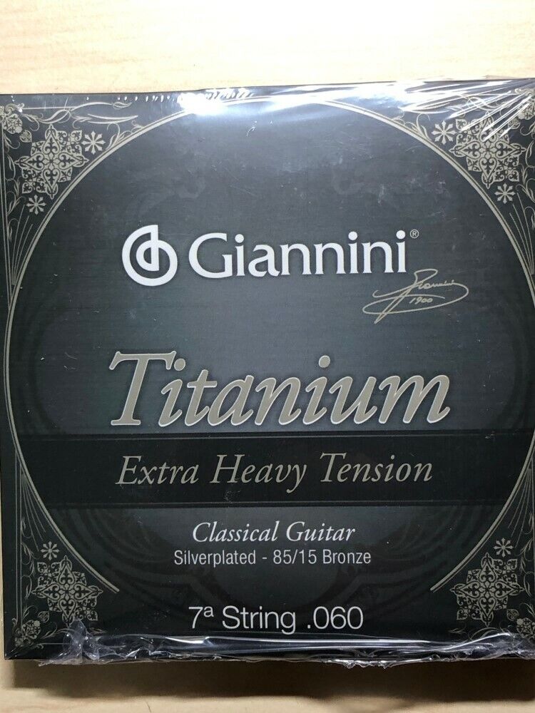 Giannini Titanium Series Classical Guitar 7th String .060 Extra Heavy Tension