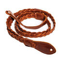 Henry Heller Capri Garment Leather Flat Braid Mandolin Strap - Brown
