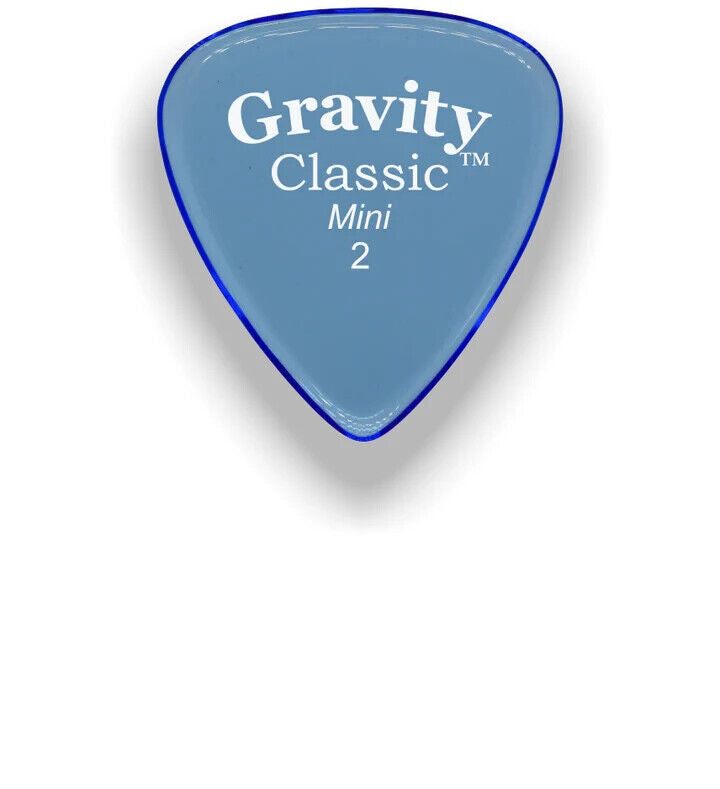 Gravity Classic Master Finish Mini Guitar Pick 2.0mm