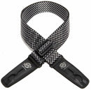 Lock-It 2" Poly Guitar Strap - Silver Checkerboard
