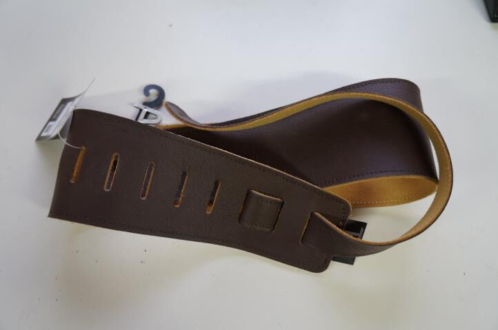 Perris Leather 3 1/2" Garment Leather Guitar Strap Brown P35DX-2153