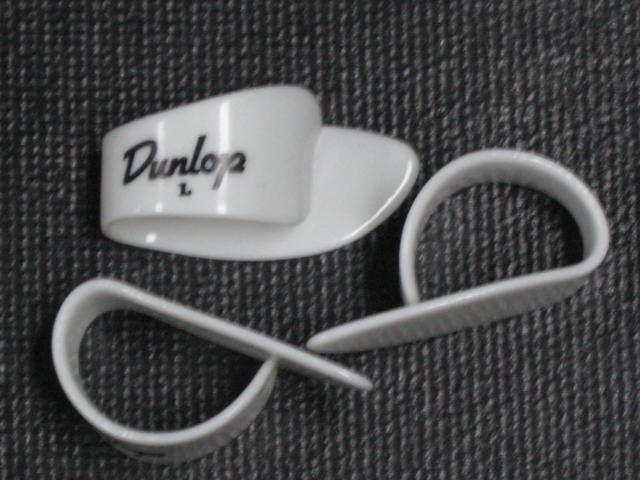 3-Pack of Dunlop 9013R White Thumbpicks Large - Lefty