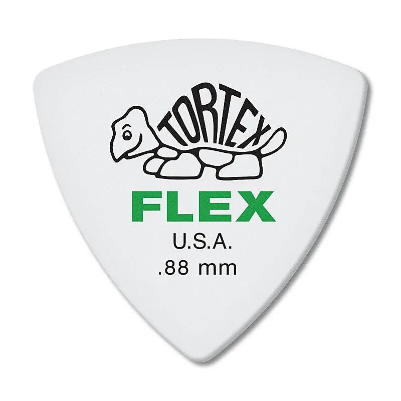 Dunlop Tortex Flex Triangle Guitar Picks .88mm - Bag of 6