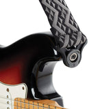 D'Addario Accessories Auto Lock Guitar Strap - Black Geometric (50BAL03)