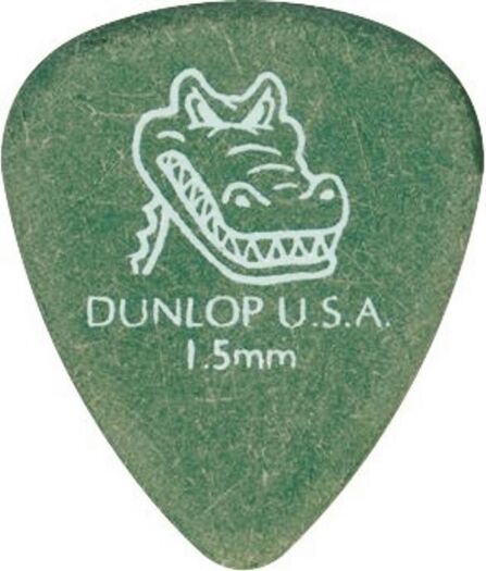 Pack of 6 Dunlop Gator Grip Picks - 1.50mm