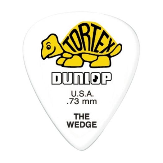 6 Dunlop Tortex, Wedge Picks -  .73mm