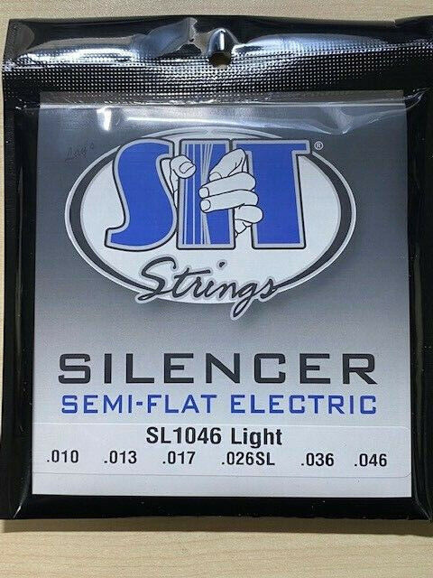 SIT Silencer Semi-Flat Electric Guitar Strings .010 - .046
