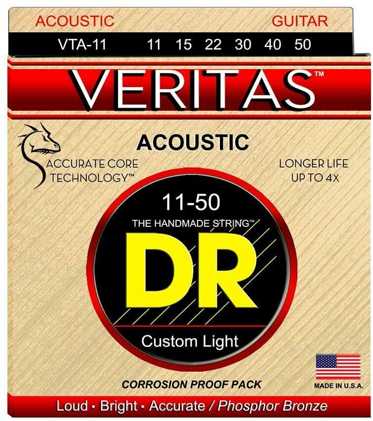 DR Strings Veritas VTA-11 Acoustic Guitar Strings .011 - .050