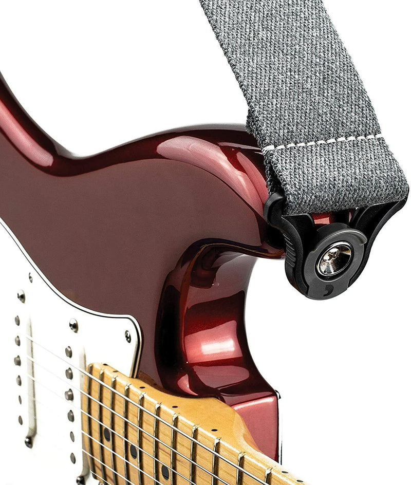 D'Addario Accessories Auto Lock Guitar Strap - Skater Grey (50BAL04)
