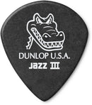 Dunlop Gator Grip Jazz III Guitar Pick - 6 Picks