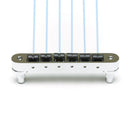 Graph Tech GHOST RESOMAX NV2 BRIDGE 4MM - GHOST PIEZO SADDLES Chrome PN-8843-C0