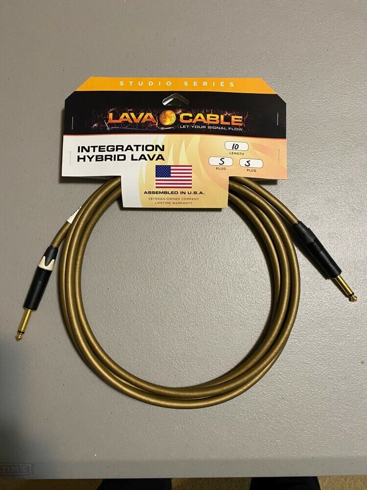 Lava Cable Van Den Hul Hybrid Instrument Cable 10ft Straight to Straight