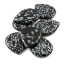 Lava Tones Snow Flake Obsidian - Single Pick