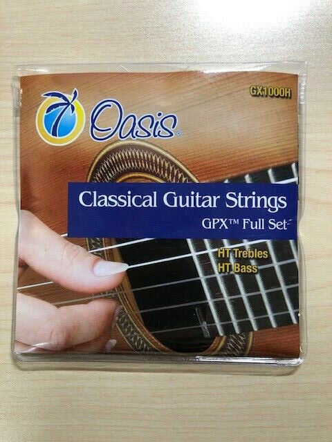 Oasis GPX + High Tension Classical Guitar Strings GX1000H