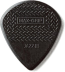 6 Dunlop Max-Grip Jazz III Carbon Fiber