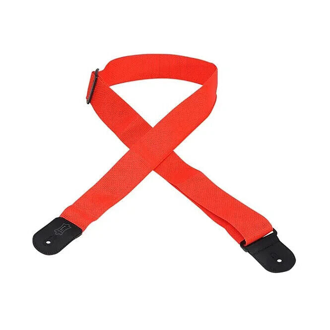 Levy's M8POLY-RED 2" Woven Polypropylene Guitar Strap