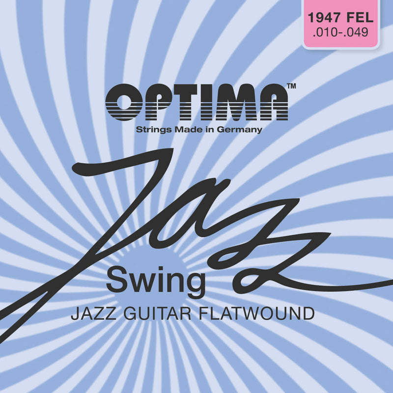 Optima Jazz Swing Flatwound Guitar Strings Extra Light 10-49