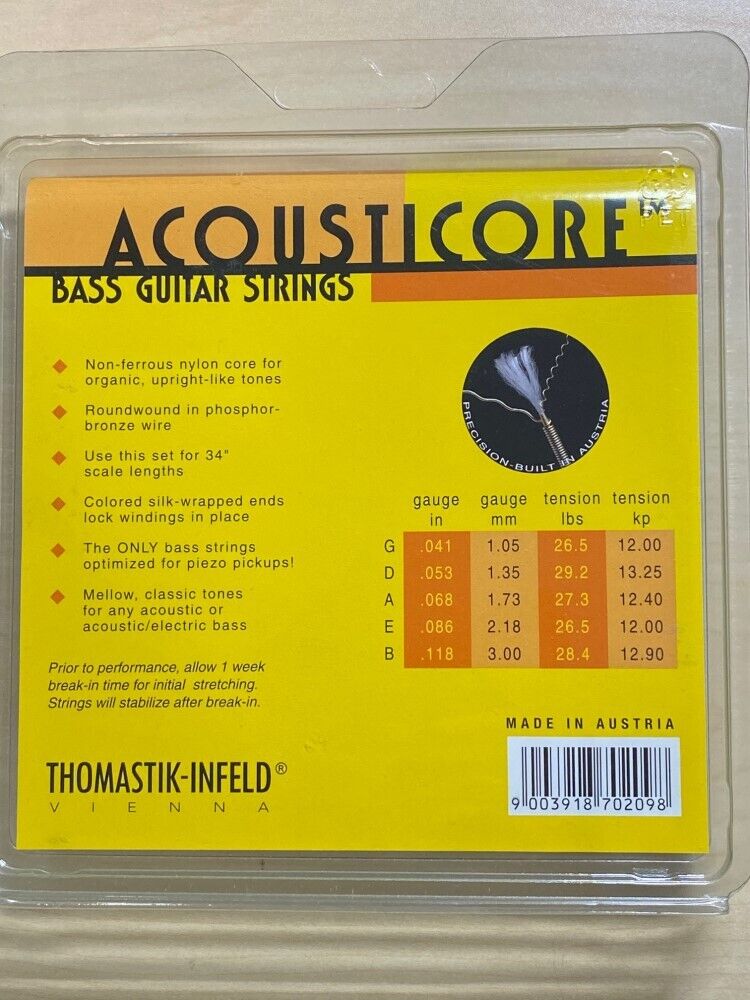 Thomastik-Infeld AB345 Acousticore 5-String Acoustic Bass Guitar Strings