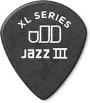 6 Dunlop Tortex Jazz III XL Flat Picks 1.35mm