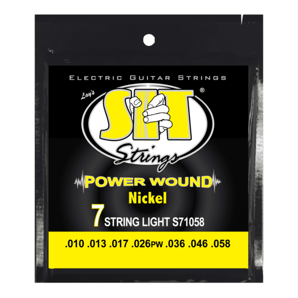 SIT Strings Power Wound Electric Guitar Strings Light 10-58 S71058