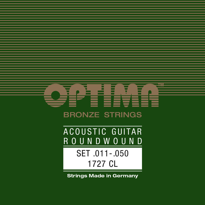 Optima Bronze Acoustic Guitar Strings Custom Light 11-50