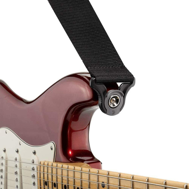 D'Addario Accessories Auto Lock Guitar Strap - Black (50BAL00)