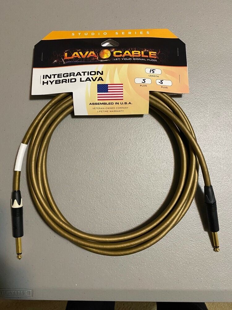 Lava Cable Van Den Hul Hybrid Instrument Cable 15ft Straight to Straight