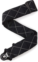 D'Addario Accessories Auto Lock Guitar Strap - Black Diamond (50BAL02)
