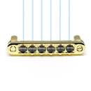Graph Tech Ghost Resomax NV Bridge 6MM - Ghost Piezo Saddles Gold PN-8863-G0