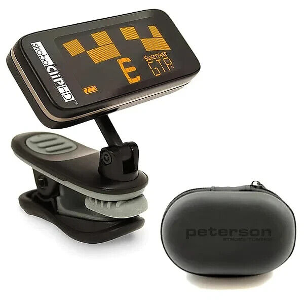 Peterson StroboClip HD Clip-On Tuner Bundle with Peterson 171527 Protective Case