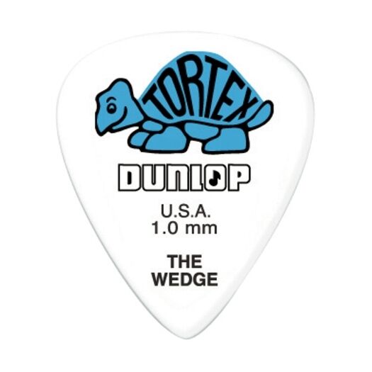 6 Dunlop Tortex, Wedge Picks -  1.0mm