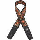 Lock-It Retro Vintage 2 Inch Locking Guitar Strap - Chestnut Bay