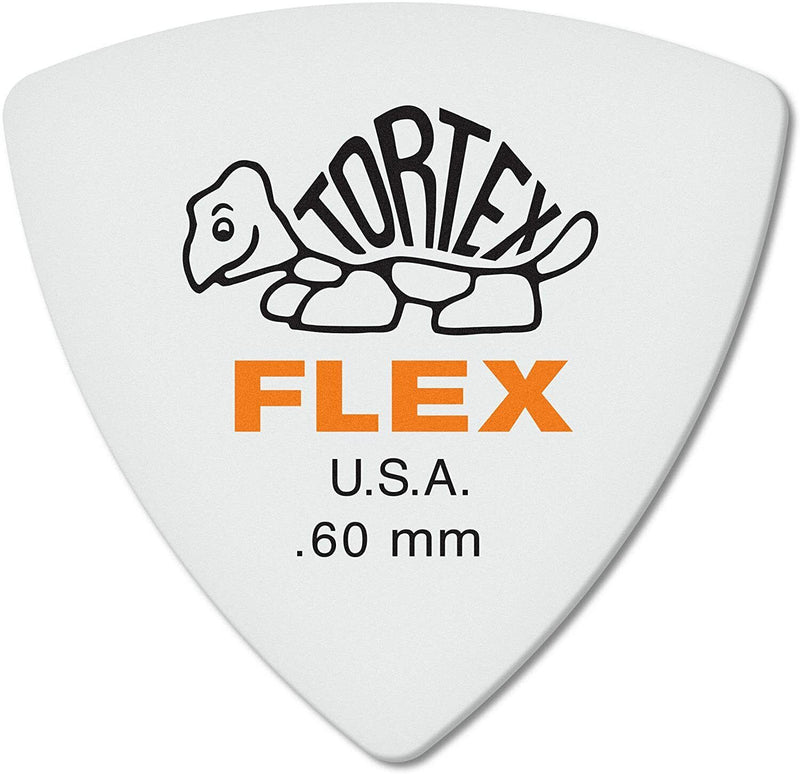 Dunlop Tortex Flex Triangle Guitar Picks .60mm - Bag of 6