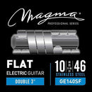 Magma GE140SF Stainless Steel Flatwound Electric Guitar Strings, Light 10-46