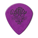 6 Pack of Dunlop Tortex Jazz Sharp Tip Purple H3 - 472RH3