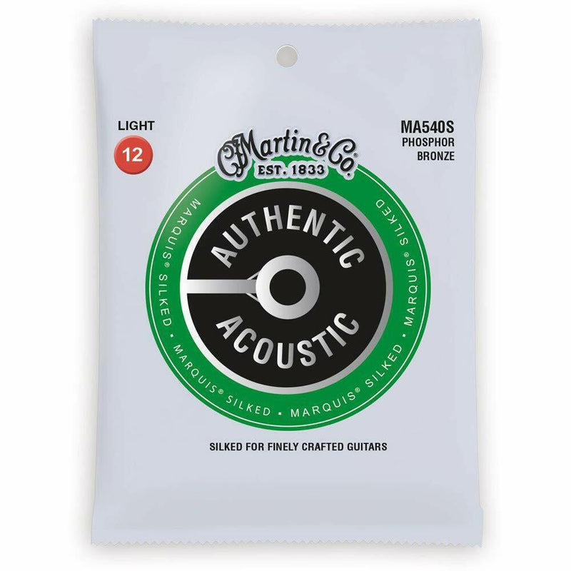 Martin- 2 Pack MA540S Acoustic Marquis Silked Guitar Strings 12-54 PB
