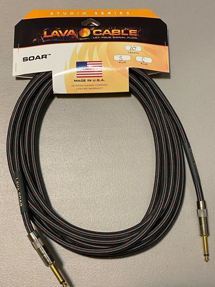 Lava Cable Soar Studio Series Instrument Cable 20' Straight to Straight