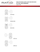 Graph Tech PRN-4424-N0 Ratio 3 + 3 Waffle-Back vintage Fender Style Machine Head