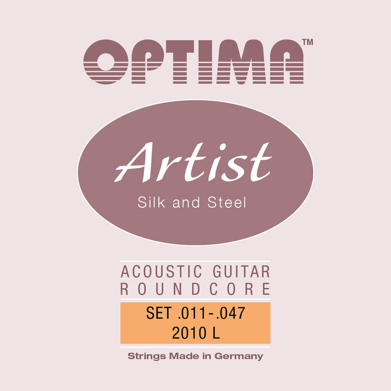 Optima Artist Acoustic Guitar Strings Silver Plated Copper with Silk 11-47