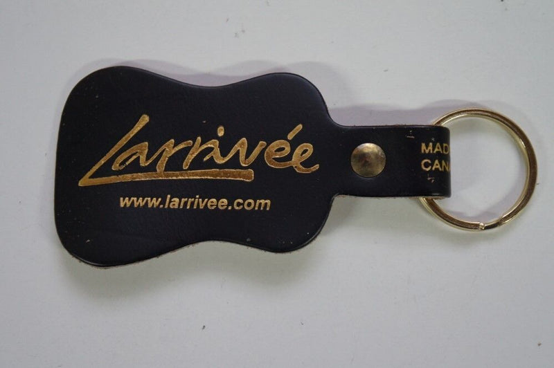 Larrivee Leather Guitar Shaped Key Ring