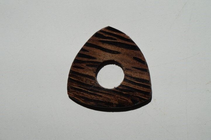 2-Pack Papas Zebrawood Guitar Pick - Tri Tip with Grip Hole