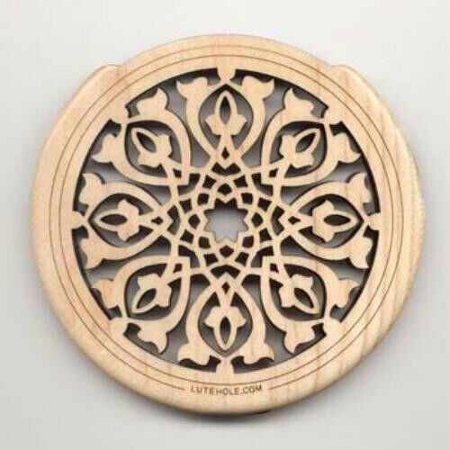 Lute Hole Soundhole Cover Number 1 Maple